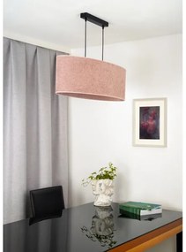 Duolla - Lampadario a sospensione con filo OVAL 2xE27/15W/230V rosa