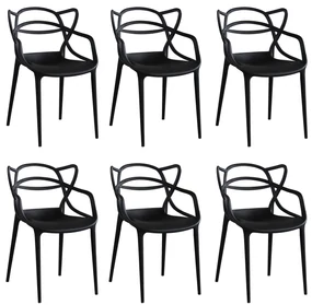 LALU - sedia in plastica set da 6