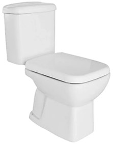 Wc tradizionale monoblocco scarico a terra completo di sedile serie Ginevra