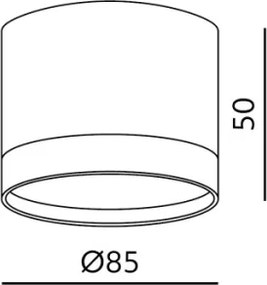 Faretto OH12S 1xGX53/35W/230V 5 cm bianco