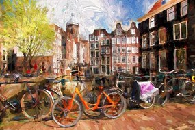 Carta da parati – Amsterdam disegnata