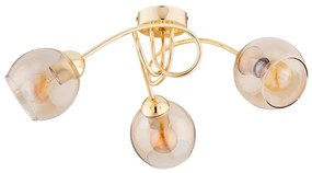 Lampadario a plafone SEYLA 3xE27/60W/230V oro/beige