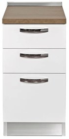 Base Luna kit cassetto e cestone da montare bianco L 45 x H 88 x P 60 cm