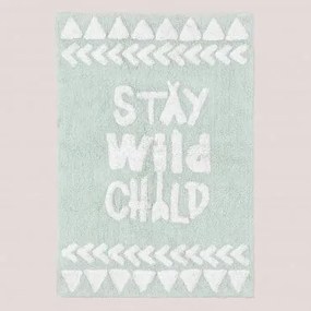 Tappeto in cotone (60X90 cm) Sava Kids Verde Menta - Sklum