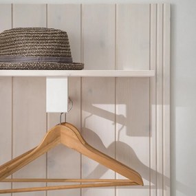 Set di mobili da ingresso bianco in pino massiccio 60x120x25 cm Anita – Støraa