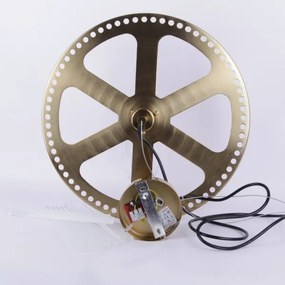 Globo 15698HM - Lampadario a sospensione con filo GORLEY 1xE27/60W/230V diametro 40 cm oro