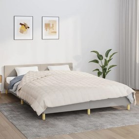 Coperta Ponderata Crema Chiaro 200x230 Cm 13 Kg Tessuto /