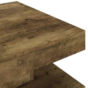 Tavolino da Salotto Marrone Scuro 60x60x35 cm in MDF