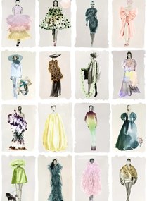 Cole & Son Carta da parati Couture Carousel - Pastel Pearl