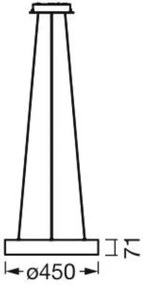 Ledvance - Lampadario LED dimmerabile su filo SUN@HOME CIRCULAR LED/18,5W/230V Wi-Fi