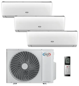 Condizionatore a muro multisplit inverter ARGO ARGO TRIAL 21 DCI R32 9 + 9 + 12 21000 BTU classe raffreddamento A++, classe di riscaldamento A+, bianco