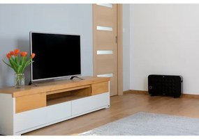 Sencor - Riscaldatore elettrico a convettore 750/1250/2000W/230V termostato IP24 nero