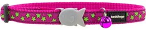 Collare per Cani Red Dingo STYLE STARS LIME ON HOT PINK 41-63 cm