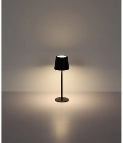 Globo 58482B-LED Lampada da tavolo ricaricabile da esterno dimmerabile VAN. 2W/5V 2200mAh IP44 nero