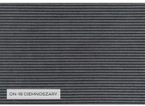 Divano letto in velluto a coste grigio scuro (angolo sinistro) Lofty Lilly - Miuform