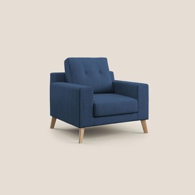 Danish poltroncina in tessuto morbido impermeabile T02 blu