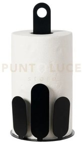 Porta rotoli da cucina park nero