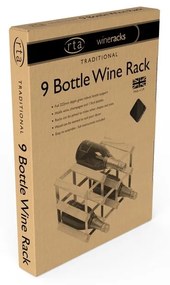 Portabottiglie in legno numero di bottiglie 9 - RTA