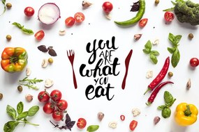 Carta da parati autoadesiva – You are what you eat