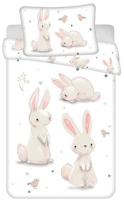 Biancheria da letto per bambini in cotone per culla 100x135 cm Bunnies – Jerry Fabrics