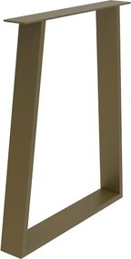 Gamba per mobili trapezoidale STEELMI Trap in acciaio bronzo opaco L 60 x P 8 x H 71 cm