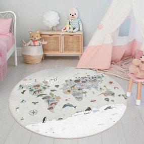 Tappeto da gioco per bambini lavabile ø150 cm Big World – Mila Home