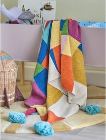 Coperta per bambini in cotone riciclato 130x160 cm Colorine – Bloomingville Mini