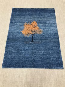 Loribaft Tappeto 200x150 Blu (Iran) Annodato A Mano