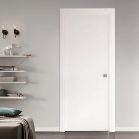 Porta tamburata scorrevole Light bianco L 70 x H 210 cm reversibile