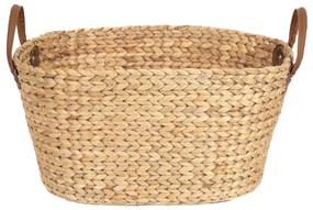 Cesta in giacinto acquatico COMPACTOR marrone P 45 x L 45 x H 37 cm