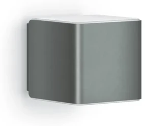 Applique LED moderno da esterno L 840 grigio IP44, con sensore crepuscolare luce bianco caldo dimmerabile 305 lumen, STEINEL