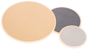 Lampada da soffitto intelligente ottone, acciaio e grigio con LED - Stan