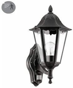 Applique classico da esterno Navedo nero IP44 1X E27 EGLO