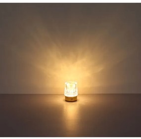Globo 21044 - Lampada da tavolo LED dimmerabile LIZZY LED/1W/5V 1200 mAh oro