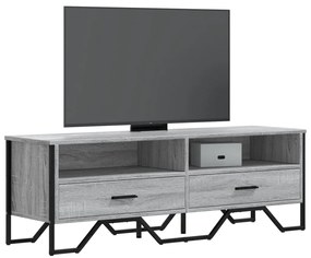 Mobile Porta Tv Grigio Sonoma 122x34x41cm İn Legno Multistrato /