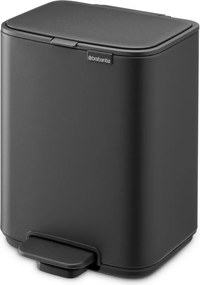 Cestino per la spazzatura grigio scuro in acciaio con pedale 4 l Bo – Brabantia