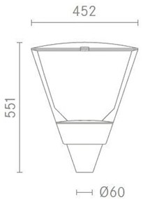 Lampione Stradale LED 50W 7.500lm/W - Lumileds chip Colore Bianco Naturale 4.000K