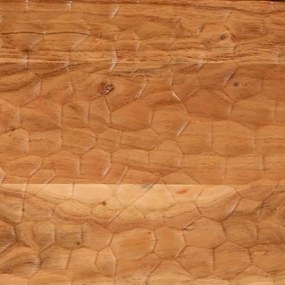 Comodino 40x33x46 cm in Legno Massello di Acacia