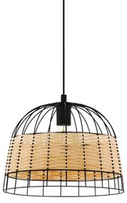 Eglo 55709 - Lampadario a sospensione con filo ANWICK 1xE27/40W/230V rattan