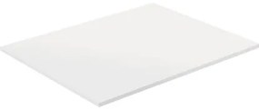 Top per lavabo Compatech VISOBATH L 61 x H 1.2 x P 46 cm bianco mdf, opaco