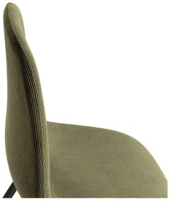 Sedie da pranzo in set verdi in imbottito 4 pz Minka – Marckeric