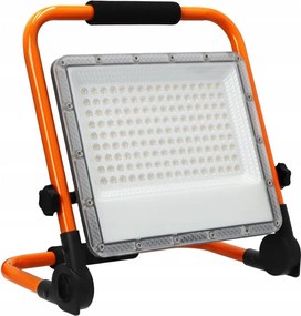 Proiettore LED con stativo, 100 W, 230 V, 4500 K, IP65, arancione