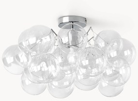 Lampada da soffitto a sfera in vetro Bubbles Chrome