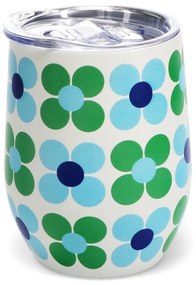 Tazza da viaggio 350 ml Blue and green Daisy - Rex London