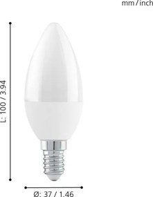 EGLO 11581 - Lampadina LED dimmerabile E14/6W/230V - STEPDIMMING bianco caldo