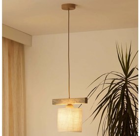 Brilagi - Lampadario a sospensione con filo FOREST 1xE27/15W/230V pino/marrone/color crema