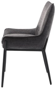 Sedia da pranzo grigio scuro Calgary - Unique Furniture