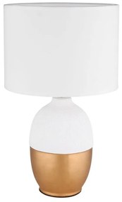 Globo 21627W - Lampada da tavolo VALENTINO 1xE14/40W/230V bianco