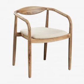 Confezione da 2 sedie da pranzo in legno di acacia e velluto Mallory - Sklum