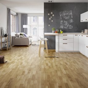 Parquet multistrato medio 3S XXL in rovere vetrificato family sp. 14/3.2 mm 1.58 m²